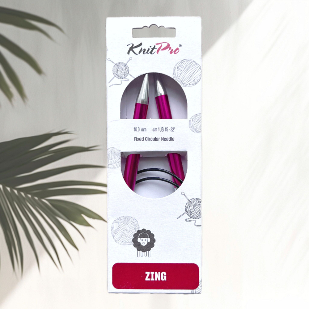 Спицы круговые Zing, 8мм/80см, KnitPro,(47136)
