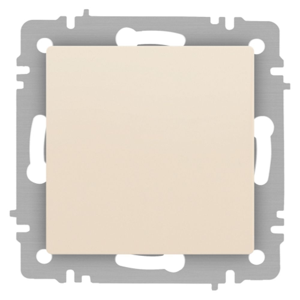 Кнопка Intro Accent 6-109-02 10А-250В IP20 СУ AL/CU слоновая кость