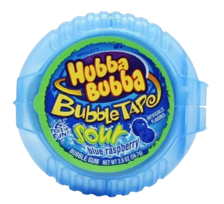 Жвачка Hubba Bubba Sour Blue Raspberry