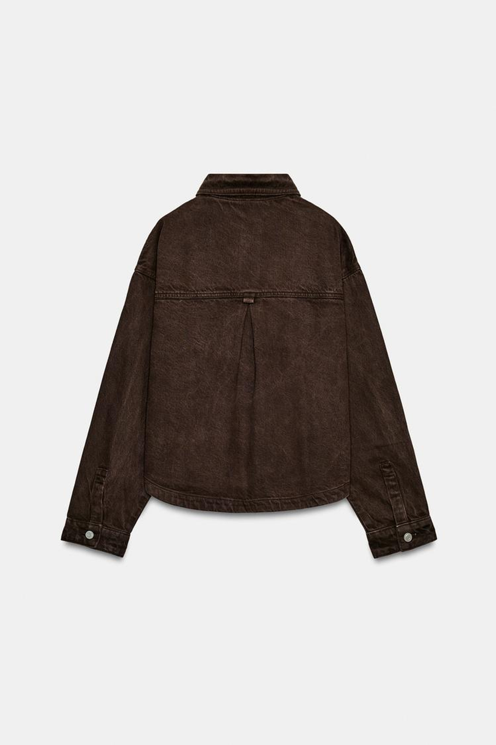 ZARA ДЖИНСОВАЯ КУРТКА Z1975, КОРИЧНЕВЫЙ