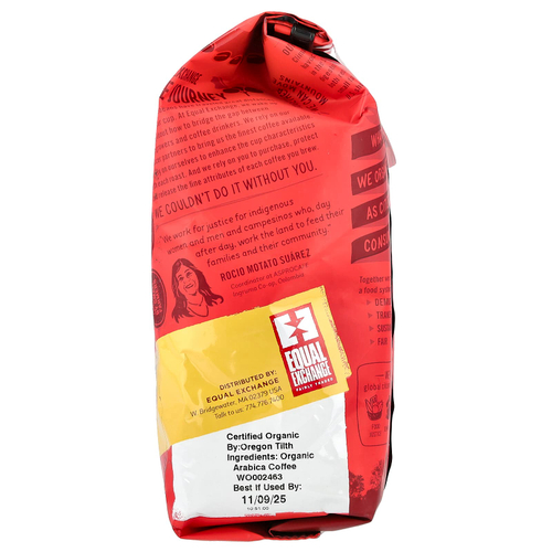 Equal Exchange, органический кофе, в зернах, полная городская обжарка, без кофеина, 340 г (12 унций)