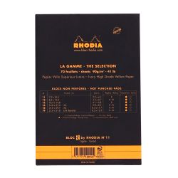 Блокнот Rhodia Basics A7 в линейку 90 гр черный (112012C) 6