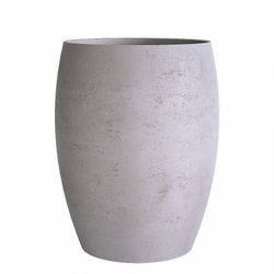 Кашпо OVAL CONCRETE WHITE D30 H42