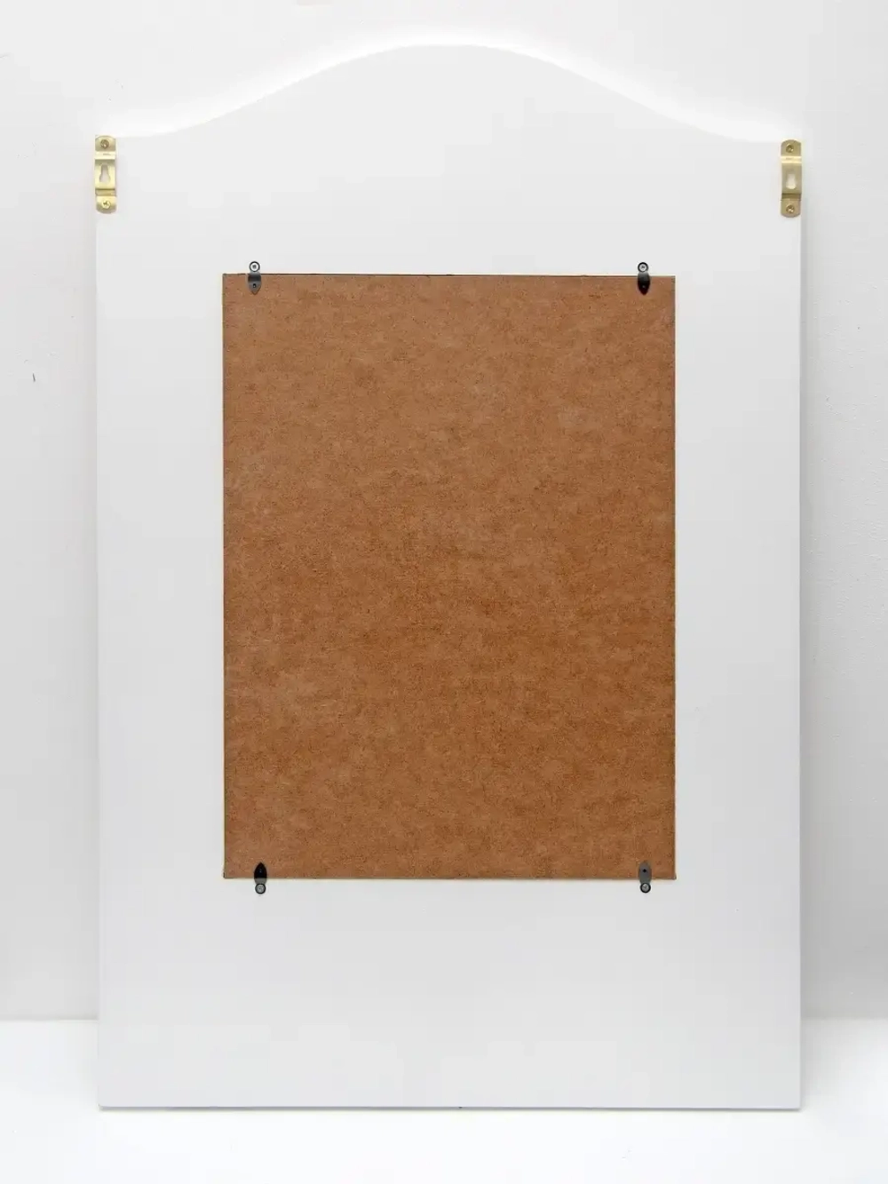 Зеркало настенное с полкой в белой раме "Прованс"