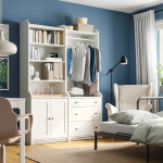 Шкаф - HAUGA IKEA/ХАУГА ИКЕА, 46х139х199 см, белый