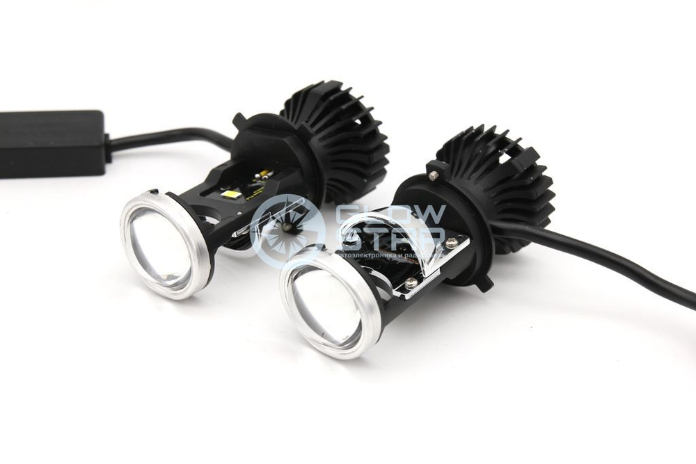 Билед модули Aozoom Mini-Led H4 мини линзы, 6000K, 12V, 35W/45W (комплект, 2шт)
