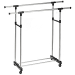 Вешалка напольная 155х42х145 см, с колесами, разборная, Y3-702, хром