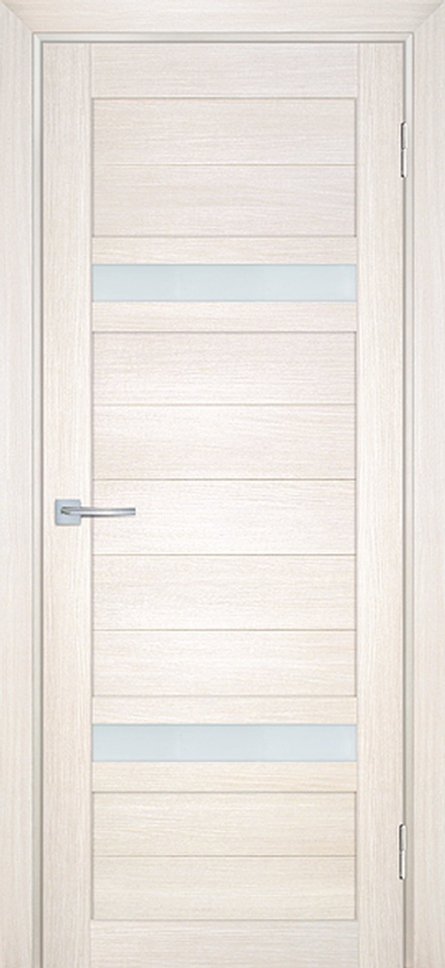 Дверь ТЕХНО-705 / Цвет Сандал бежевый / белый сатинат / Двери МАРИАМ