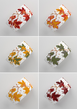 Схема LOOM, Схема браслета на станке, узор из Miyuki Delica 11/0, файл PDF, №438L