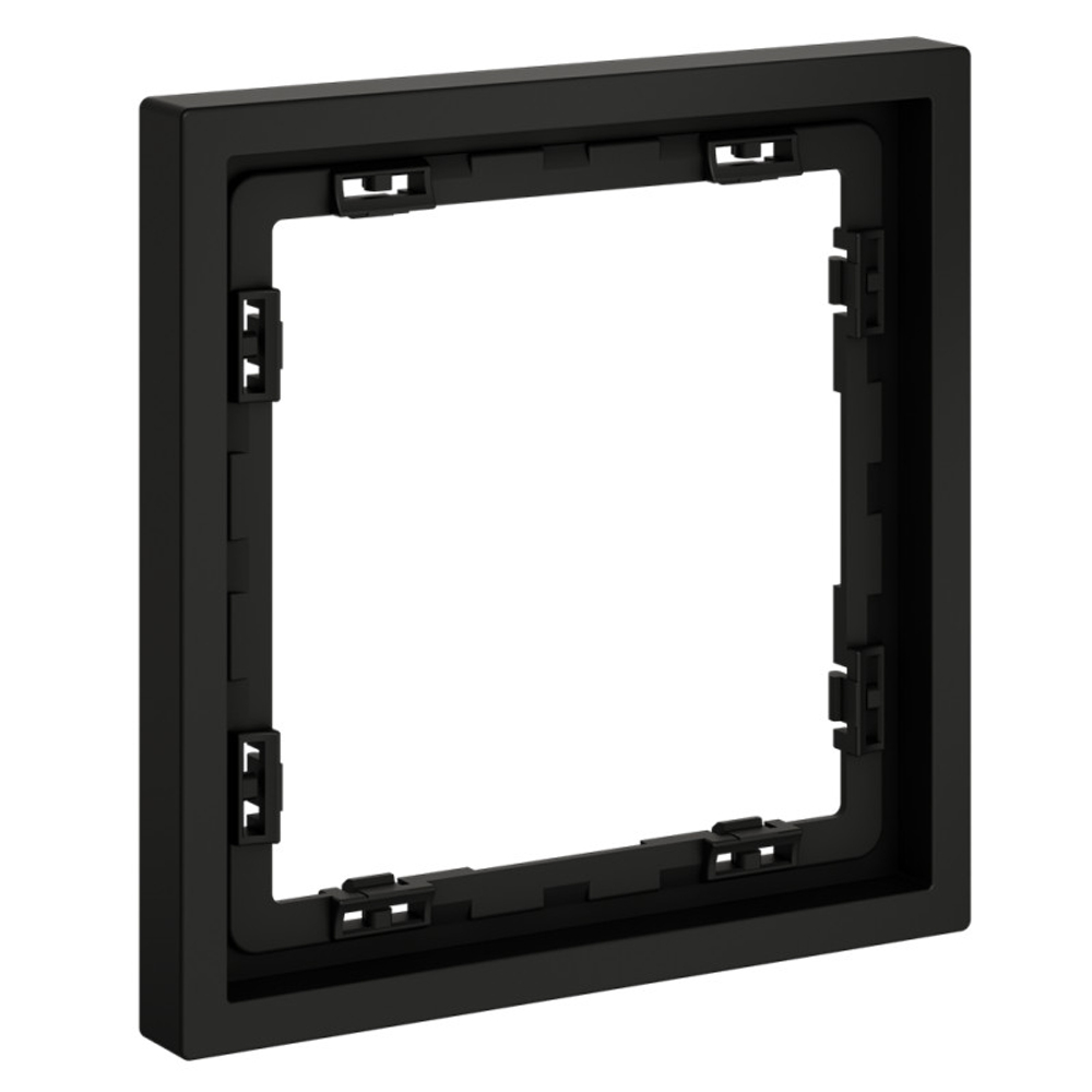 Рамка пластиковая VOLTUM S70 на 1 пост, (черный матовый)