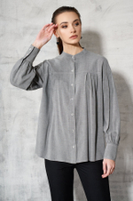 22456 Блузка женская (серый меланж)