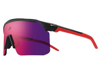 Tennis glasses Nike Expedition Shield N - matte dark smoke grey/red mir