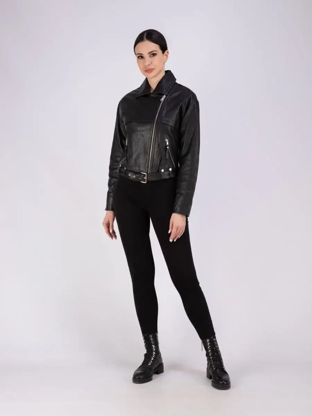 Кожаная куртка весна из натуральной кожи