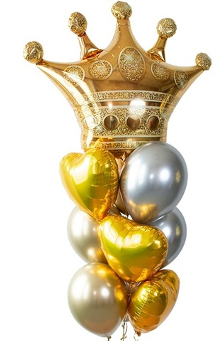 Букет шаров "Золотая корона"