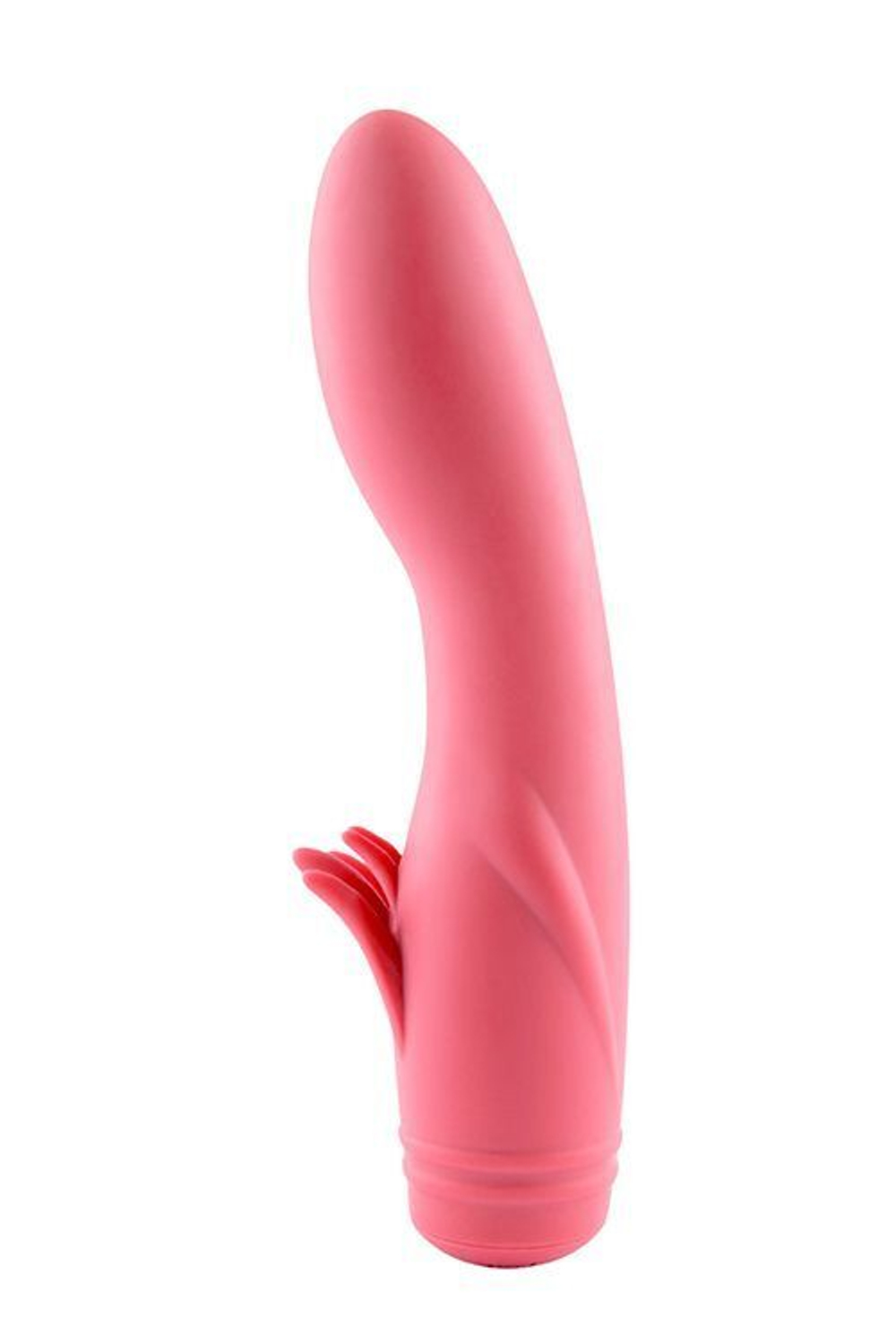 Розовый вибратор с усиками ULTI CLIMAX RECHARGEABLE VIBRATOR - 17 см. (Цвет: розовый)