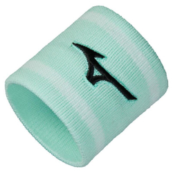 Напульсник теннисный Mizuno Wristband Short With Line - Мятный