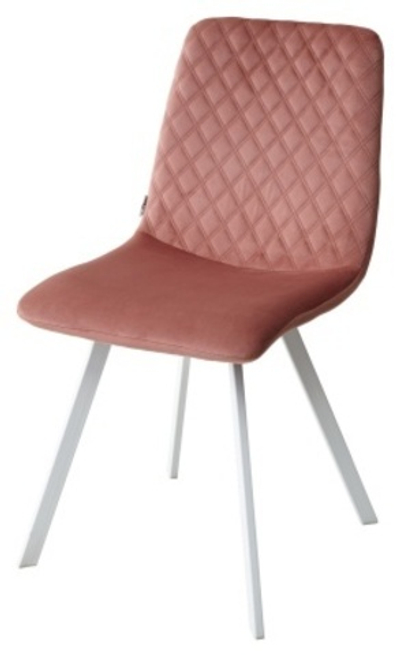 Стул DAIQUIRI BLUVEL-52 PINK / белый каркас, велюр М-City