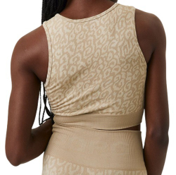 Топ теннисный Bj_rn Borg Sthlm Seamless Light Crop Top - Beige