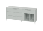 Тумба Type 4 ящика 2 полки ширина 180 см (светло-серый)