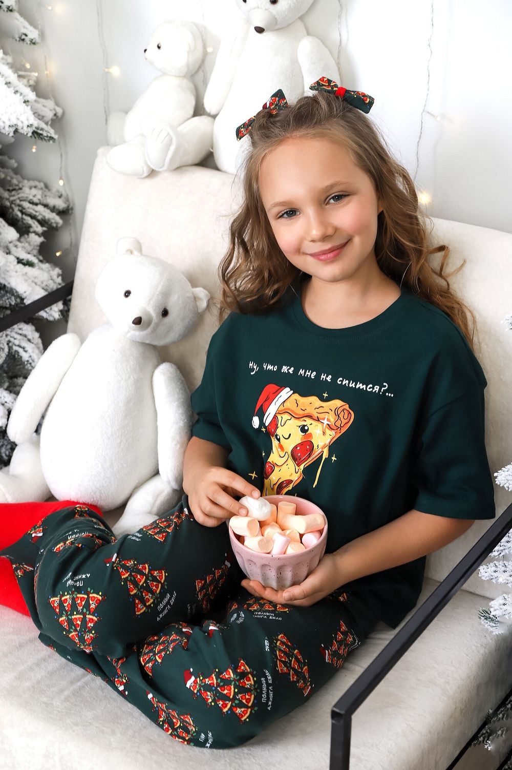 Костюм для девочки Пиццайоло-1 Виотекс ЗЕЛЁНЫЙ