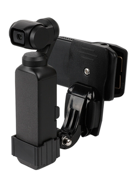 Крепление прищепка на рюкзак или одежду для DJI Osmo Pocket 2 для съемки от первого лица