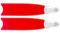 Лопасти Leaderfins Neon Red Ice (стеклотекстолит) красные, с красной отбортовкой, без наклейки, 20°