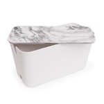 Органайзер для проводов cablebox большой белый-серый