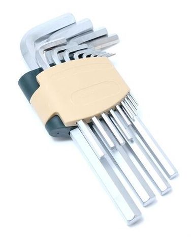 Набор ключей Г-образных 6-гранных длинных, 13пр. (2, 2.5, 3-8, 10, 12, 14, 17, 19мм)в пластиковом держателе RockForce##Rock FORCE RF-5137L