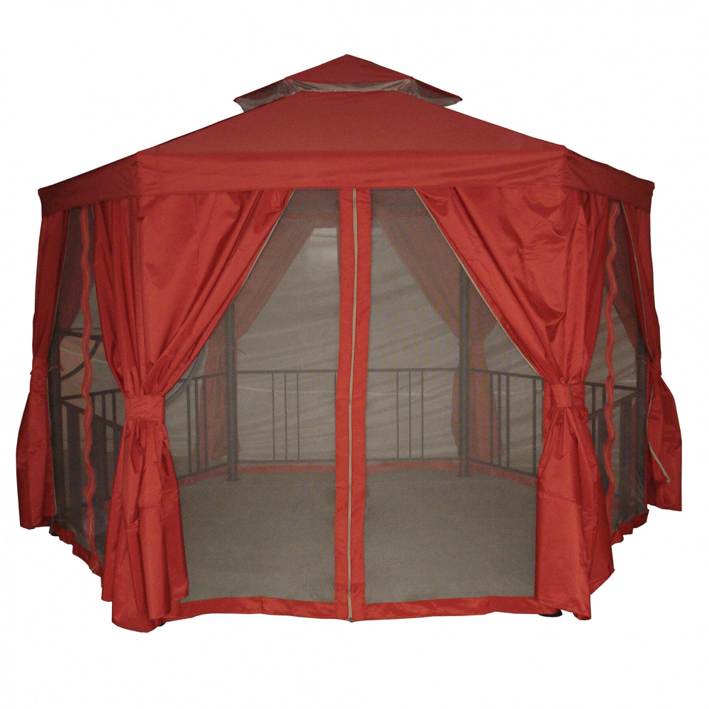 Шатер садовый Gexagon Red (сторона 175 см, площадь 8 м²)