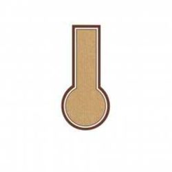 Этикетка бумажная самоклеящаяся крафт, 6*12,5 см, 6 наклеек на листе А4, 100 л/уп, Garci