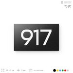 Номер на дверь 917, табличка на дверь для офиса, квартиры, кабинета, аудитории, склада, черная 120х70 мм, Айдентика Технолоджи