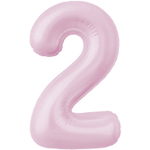 Шар фольгированный Цифра 2 101 см (Розовый)