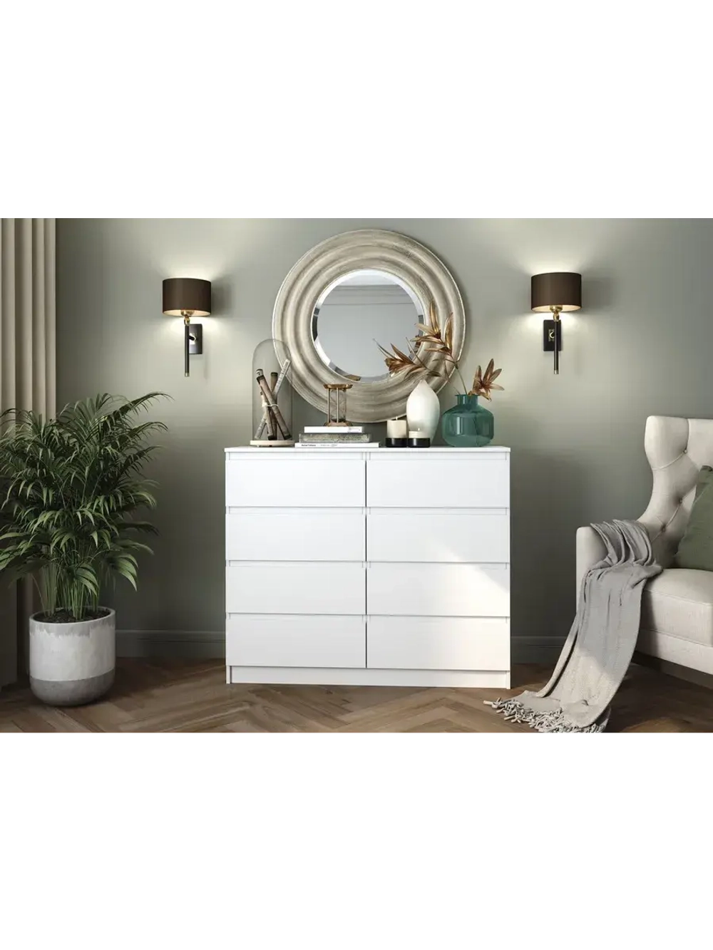 Комод для одежды с ящиками 120х40х99 см