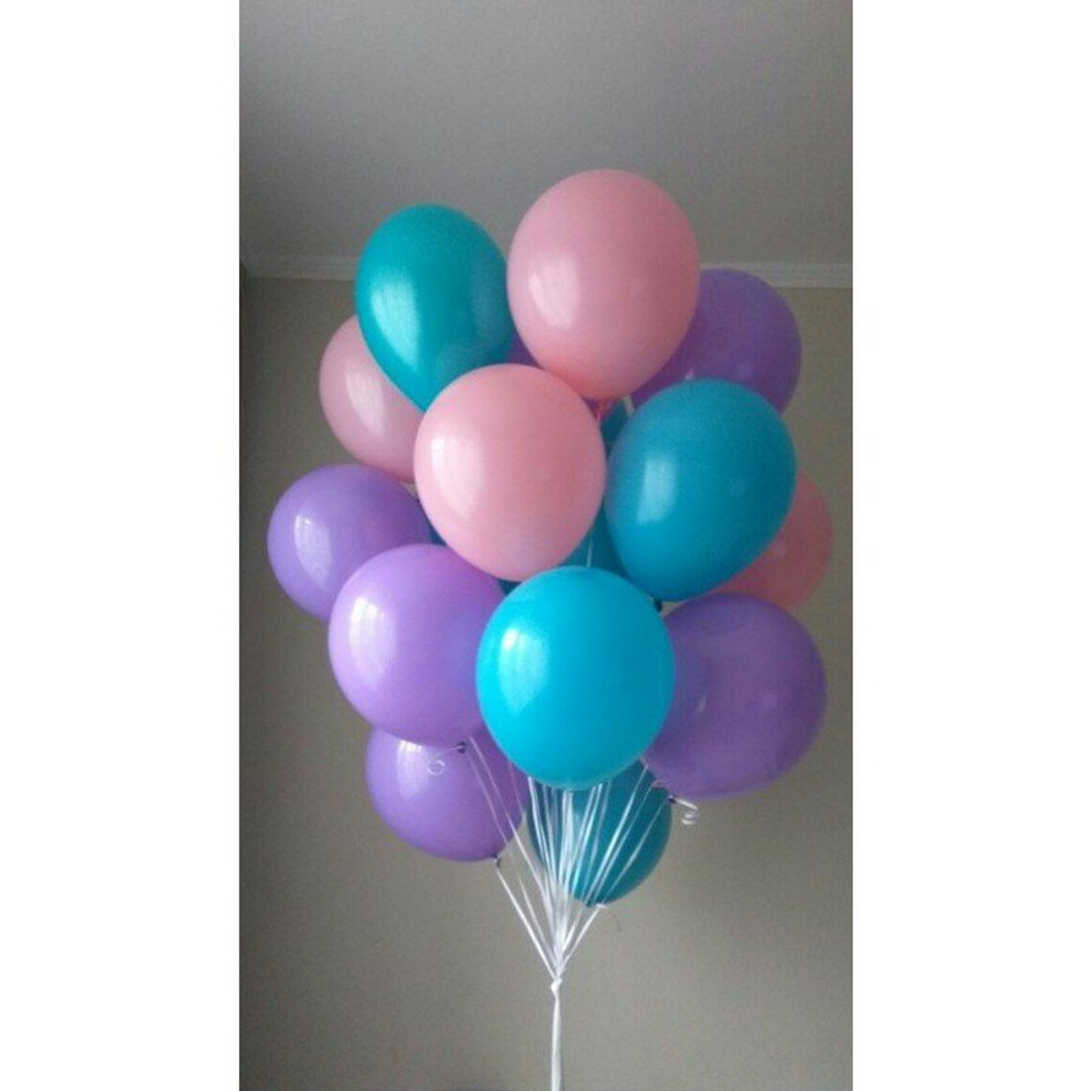 Готовый набор шаров с гелием, гелиевые шары, связка воздушных шаров с гелием, шары с гелием, шары ассорти с гелием