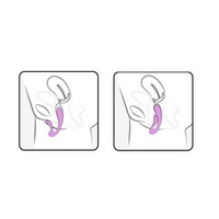 Розовый вибромассажер 18см с гибким клиторальным отростком Adrien Lastic G-Wave