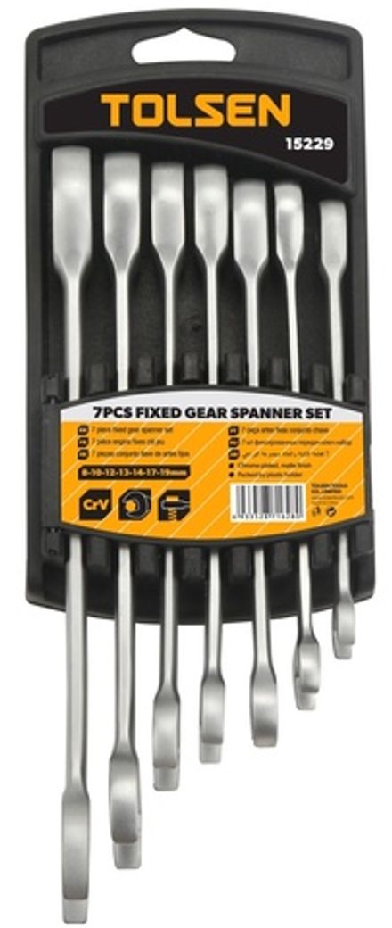 Цена на TOLSEN (TT15229) Набор комбинированных трещоточных ключей, 8-19 мм, 7 предметов