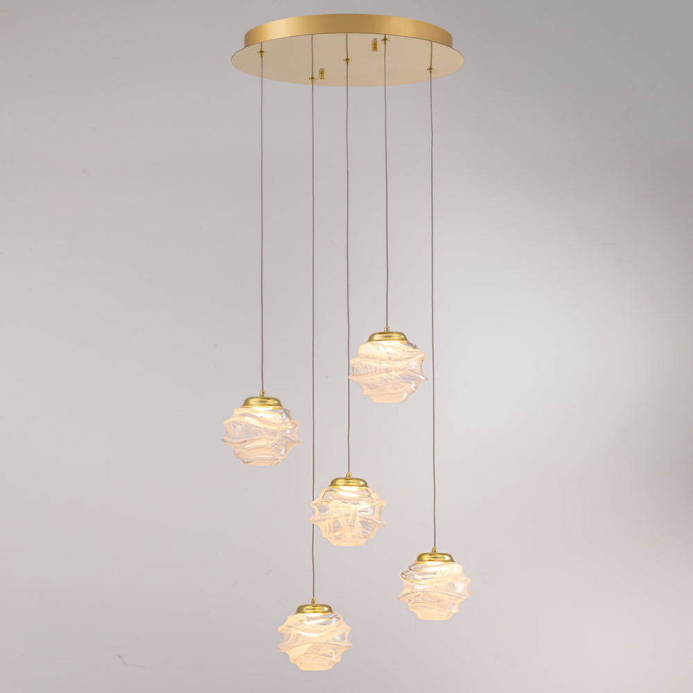 Подвесной светильник MD25030003-5A gold/clear