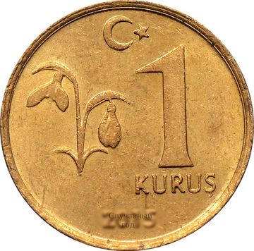 1 куруш 2009-2019 Турция