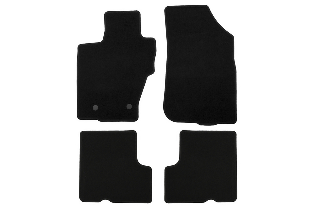 Коврики в салон для NISSAN Terrano 2014-, кроссовер, без ручки для дистанционного открытия лючка бензобака, 4 шт. (текстиль) KVR01365501200K