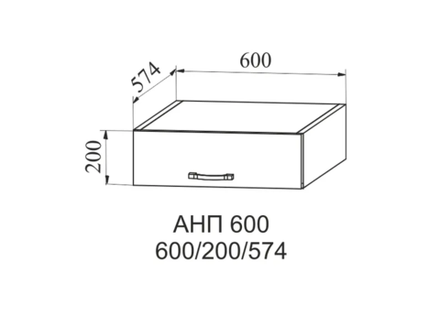 Лофт Дуб цикорий АНП 600