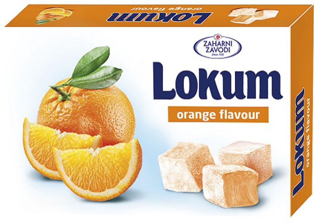 Лукум Zaharni со вкусом апельсина 140г