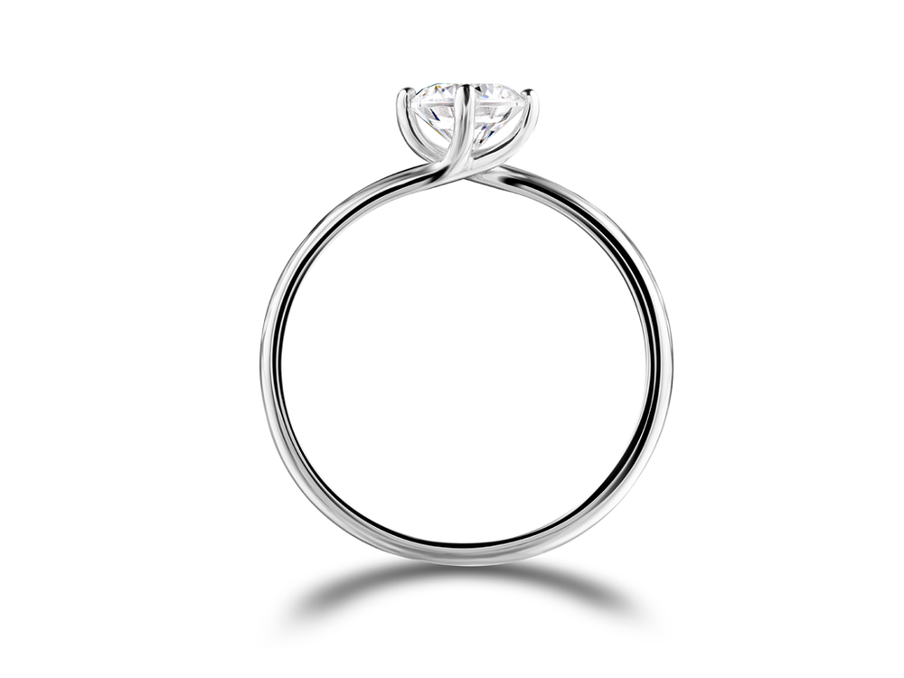 Помолвочное кольцо с бриллиантом