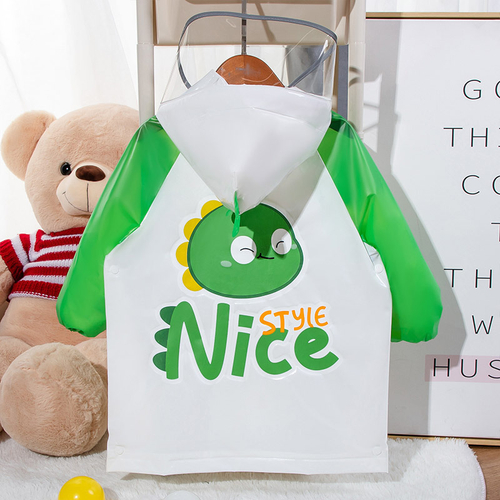 Дождевик с мешочком Dino, зеленый