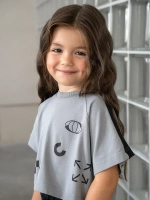 Костюм для девочки в садик, футболка и штаны