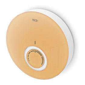 Панель комнатного термостата TECE DT (77400017) стекло оранжевое, корпус белый