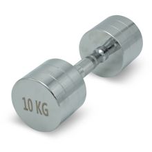 Гантель UNIX Fit PRO круглая хромированная 10 кг, 2 шт.
