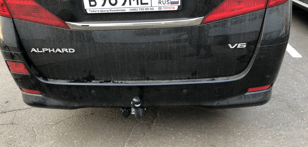 Фаркоп для Toyota Alphard 2008-2015 Тип шара: A. Нагрузки: 2000/75 кг, TY 39