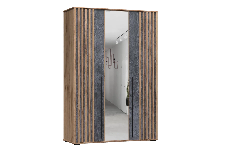 Марракеш Шкаф 1500 Дуб вотан/Цемент темный