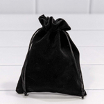 Мешочек 12х15см Бархат класс А (Черный)
