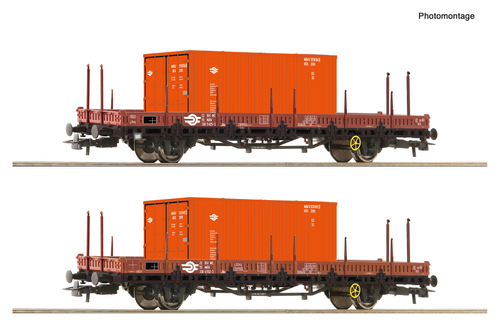 Набор платформ с 20-тифутовыми контейнерами, MAV IV